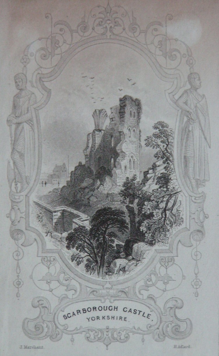Print - Scarborough Castle, Yorkshire - Adlard